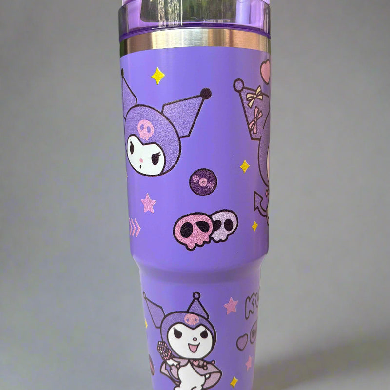 Kuromi Stainless Steel Tumbler 900 ML - Stylish and Durable Drinkware - Project M Shop