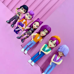(Set of 6 pcs) K-Pop Demon Hunter Saja Boys x Huntrx PVC Figures - Project M Shop