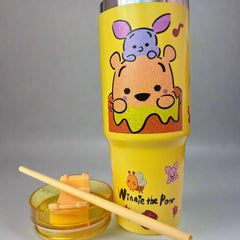Winnie The Pooh Tumbler - 900 Ml Stainless Steel Tumbler - Project M Shop