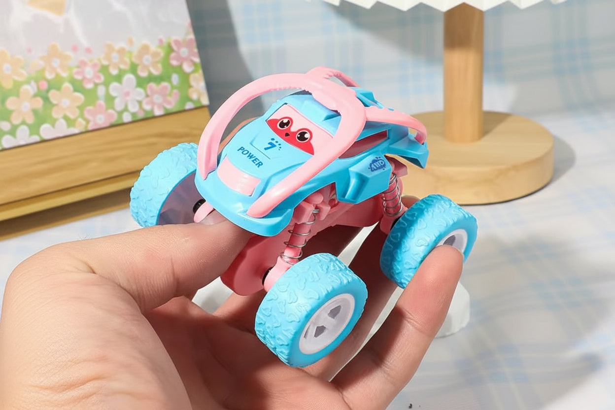 Mini Monster Car Toy With Friction Drive Cute Toy For Children - Random Color
