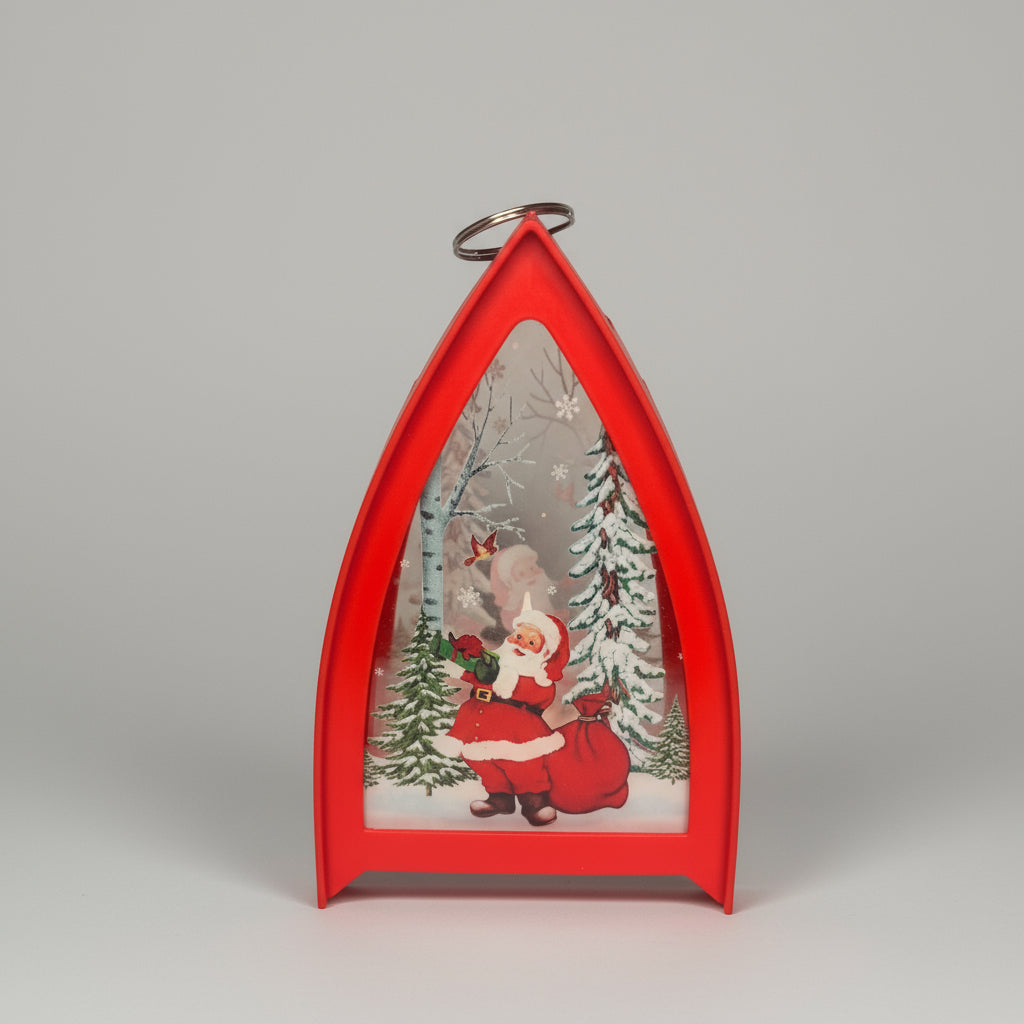 Santa Tringle Shaped Lantern LED Light For Decoration - For Indoor Use - Project M Shop