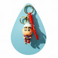 Shin-chan Football Keychain in Red Jersey - Premium PVC Quality - Project M Shop