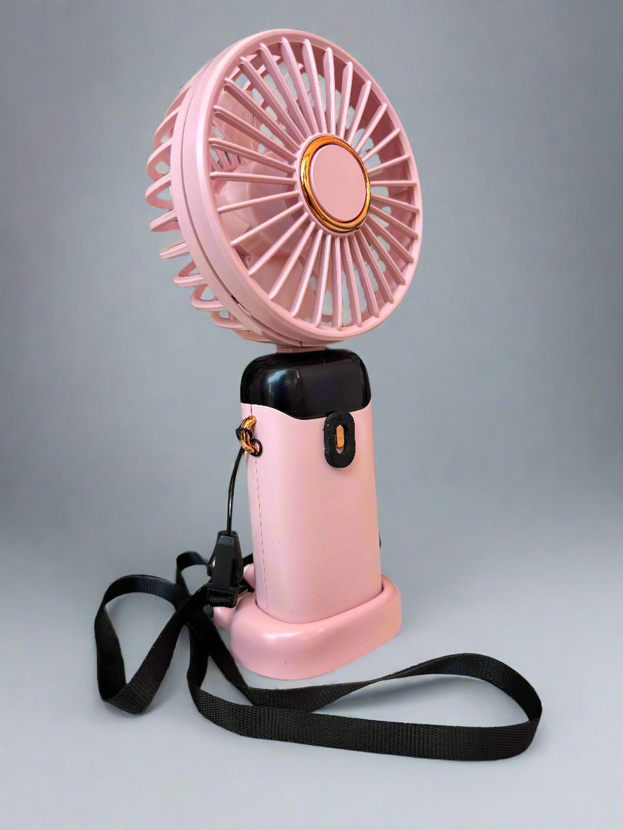 High Quality Portable Mini Fan with LED Display - 5 Speed Performance (1 Piece) - Project M Shop