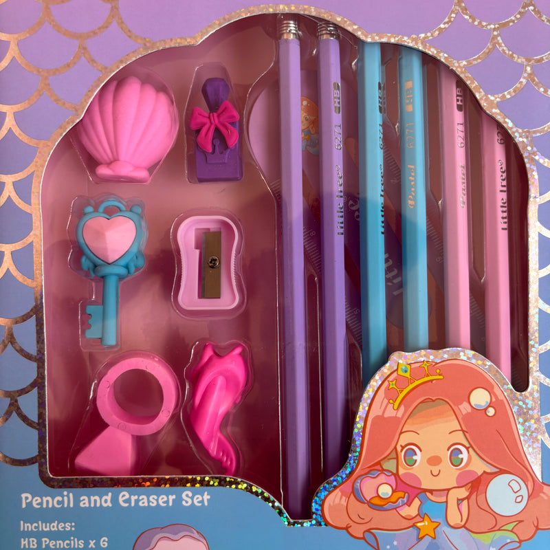 Ocean princess mermaid style stationery set - 13 pieces - Project M Shop