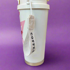 Heavenly Sips Angel Stitch Tumbler: Insulated Stainless Steel for Perfect Sips - Project M Shop