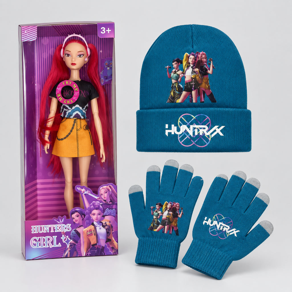 K-Pop Demon Hunter HUNTR/X Musical Doll + Beanie & Gloves Combo - photo 13