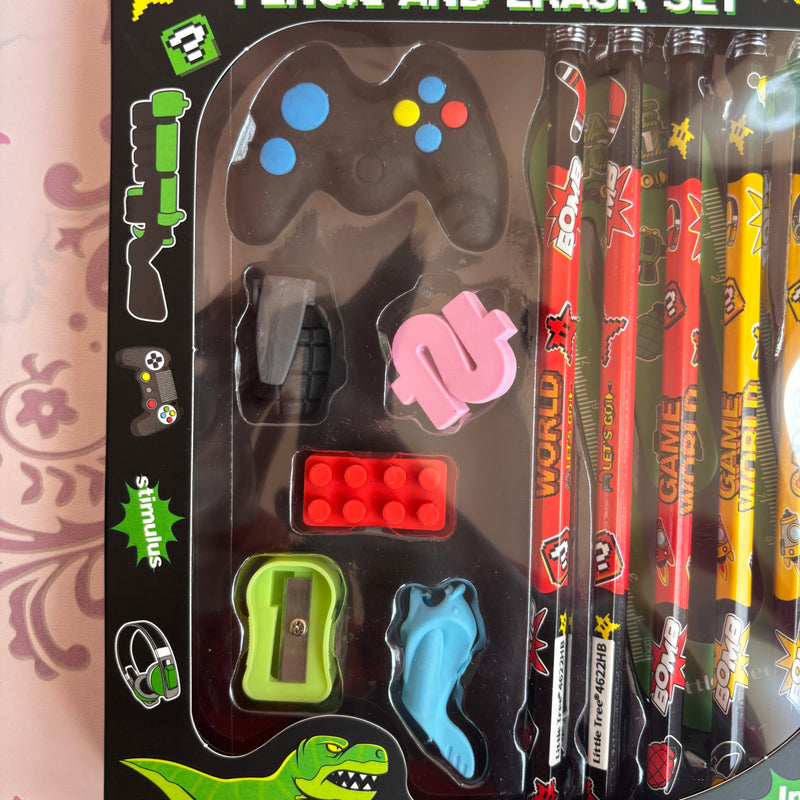 Game world stationery set of 13 pieces - Project M Shop