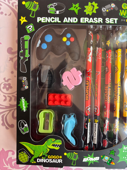 Game world stationery set of 13 pieces - Project M Shop