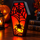 Coffin Style Scary Halloween Light Box - Set of 3 | Spooky Decor - thumbnail 6