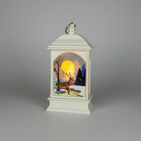 Reindeer Strom Lantern LED Light for Indoor Decoration