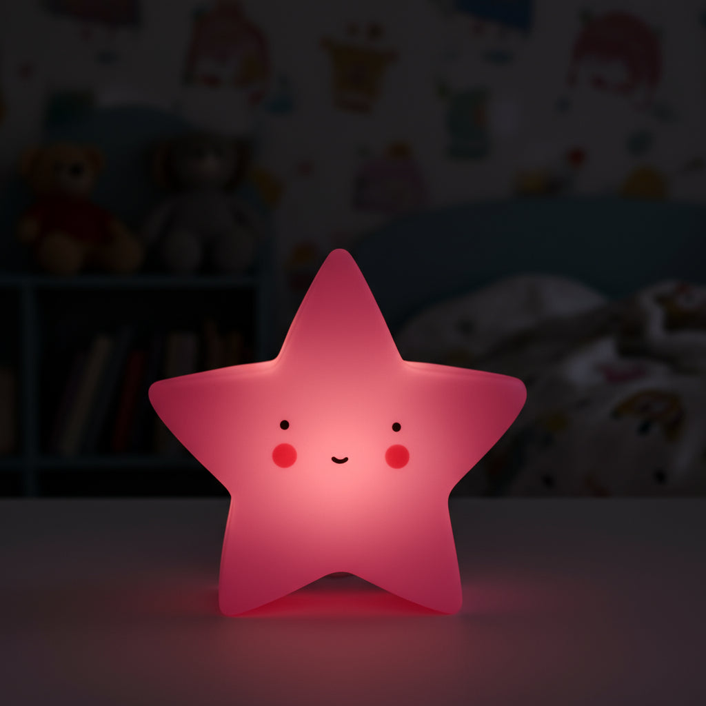 Star Shaped Creative Silicon Plastic Night Light For Kids - Project M Shop