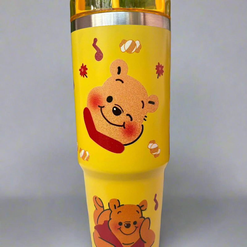 Winnie The Pooh Tumbler - 900 Ml Stainless Steel Tumbler - Project M Shop
