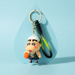 Shin-chan Football Keychain - Premium PVC Design with Red Football - Project M Shop
