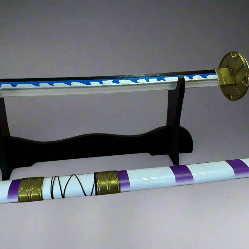 One Piece Wooden LED Katana | Nidai Kitetsu Monkey D Luffy Wooden Sword for Cosplay
