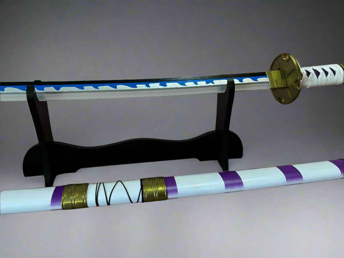 One Piece Wooden LED Katana | Nidai Kitetsu Monkey D Luffy Wooden Sword for Cosplay