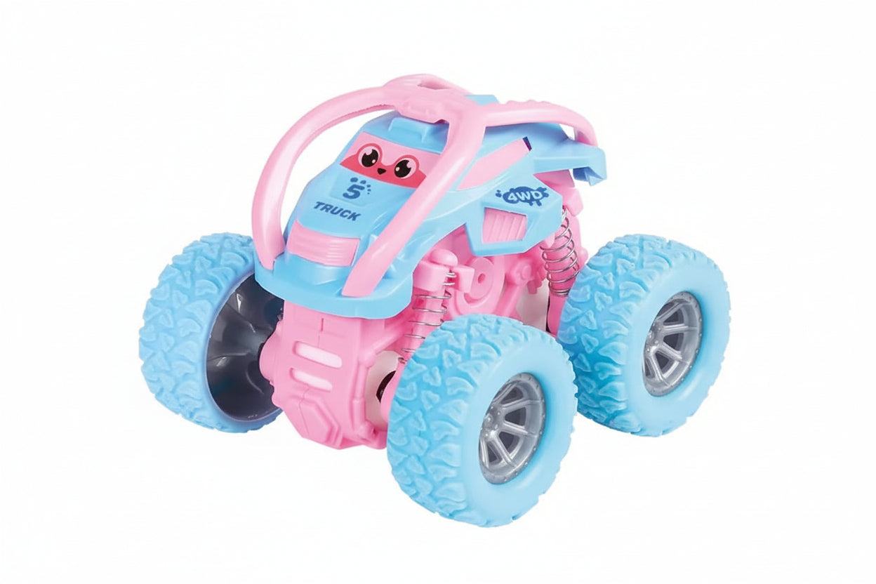 Mini Monster Car Toy With Friction Drive Cute Toy For Children - Random Color