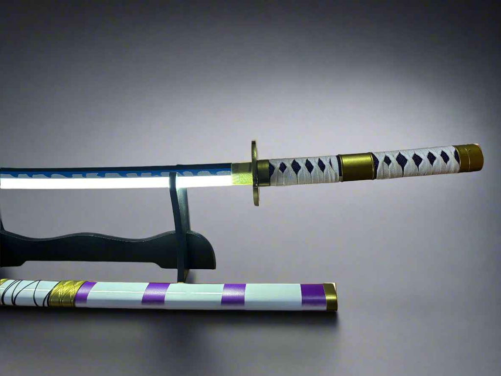 One Piece Wooden LED Katana | Nidai Kitetsu Monkey D Luffy Wooden Sword for Cosplay