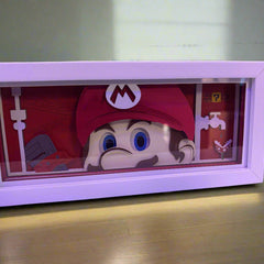 Mario Paper Crafted LED Lamp - Unique Lighting Inspired by Classic Gaming - Project M Shop