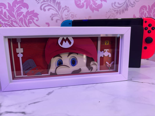 Mario Style Paper Crafted LED Lamp
