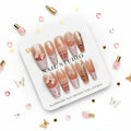 Butterfly Charms with Printed Design Press-On Nails - Size M - Project M Shop