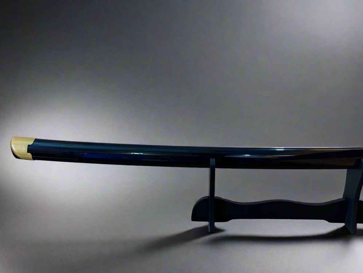 Giyuu Blue Wooden Sword - Anime Wooden Katana from Demon Slayer for Collectors