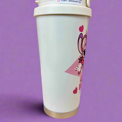 Heavenly Sips Angel Stitch Tumbler: Insulated Stainless Steel for Perfect Sips - Project M Shop