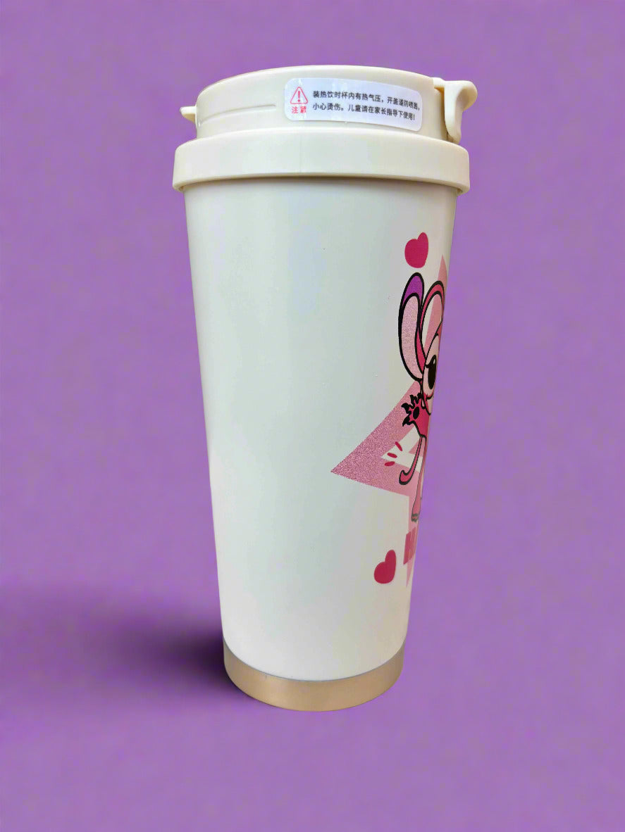 Heavenly Sips Angel Stitch Tumbler: Insulated Stainless Steel for Perfect Sips - Project M Shop