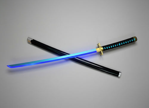 Muichiro Blue LED Katana 104 CM Full Length - Demon Slayer Collectible