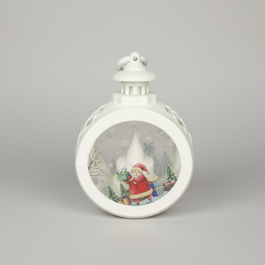 Santa Round Lantern LED Light For Decoration - For Indoor Use - Project M Shop