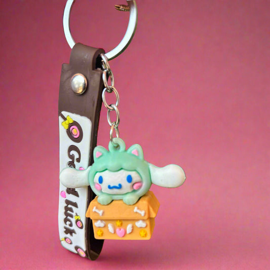 Cinnamoroll Keychain PVC Rubber with Strap - Cute and Functional Accessory - Project M Shop