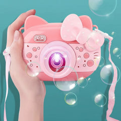 Hello Kitty Automatic Bubble Camera Toy With light And Music - Project M Shop