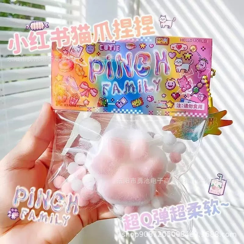 Realistic Plush Cat Paw Squishy - Set of 3 | Ultra Soft Stress Relief - photo 5