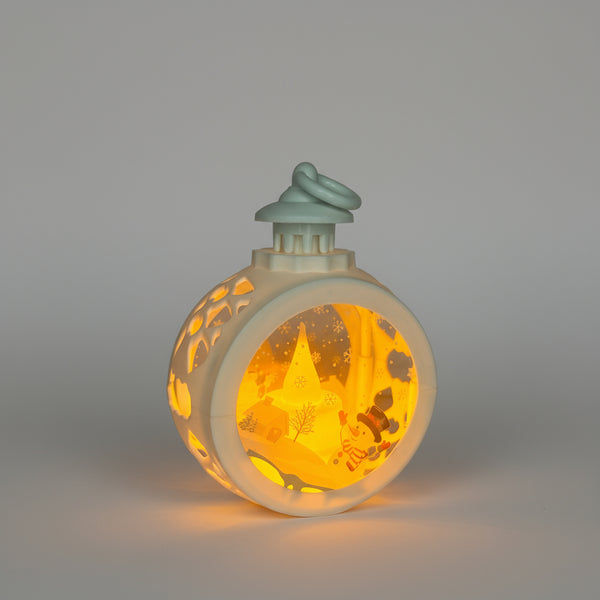 Snow-man Round Lantern LED Light For Decoration - For Indoor Use - Project M Shop