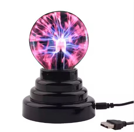 Plasma Ball Lamp 3 Inch – Touch-Reactive LED Desk Decor