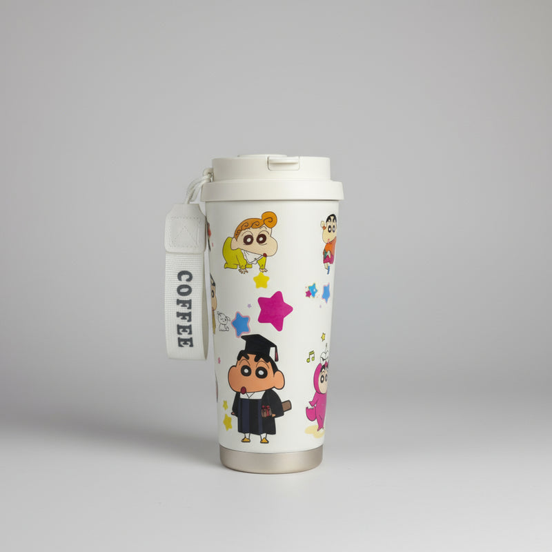 Shin-Chan Comic Book Design Insulated Tumbler - 600ML - Project M Shop