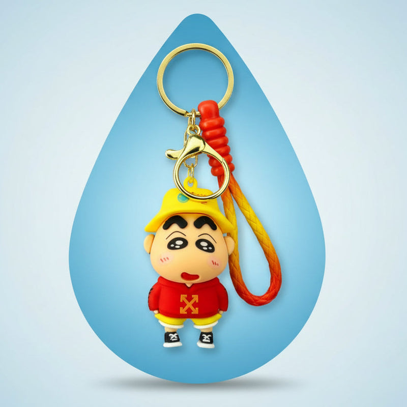 Shin-chan Red-Yellow Premium PVC Keychain for Collectors and Fans - Project M Shop