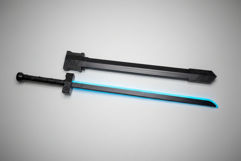 Color Changing LED Sparkling Knight Sword With Mist Spray - For 3+ year Age - Project M Shop