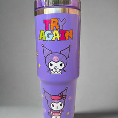 Kuromi Stainless Steel Tumbler 900 ML - Stylish and Durable Drinkware - Project M Shop