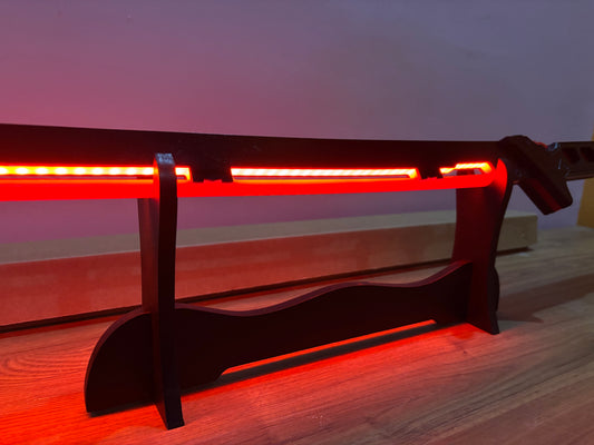 LED Chinese Style Katana Swords - Red Glowing Wooden Red Swords for Gifts and Decorations - Project M Shop