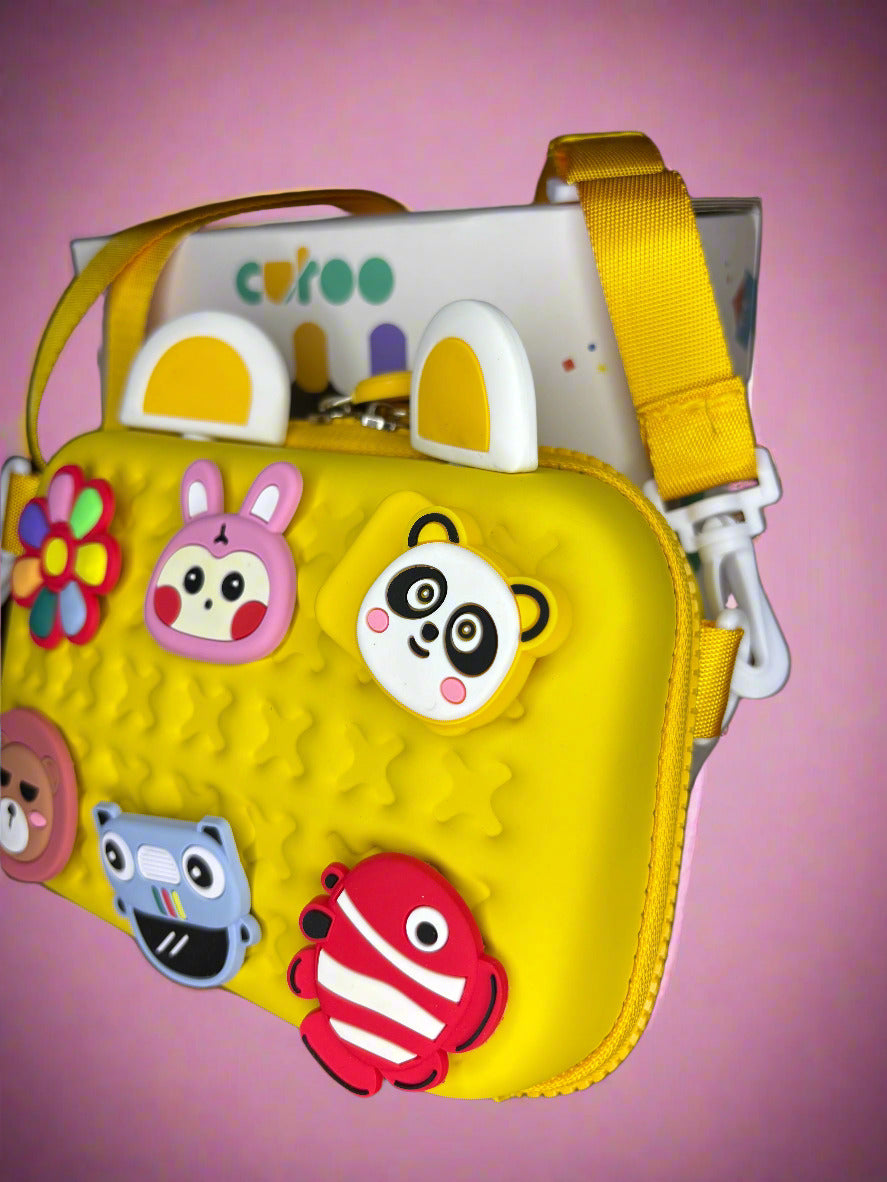 Cartoon Charm Sling Bag for Teens – Trendy Everyday Bag