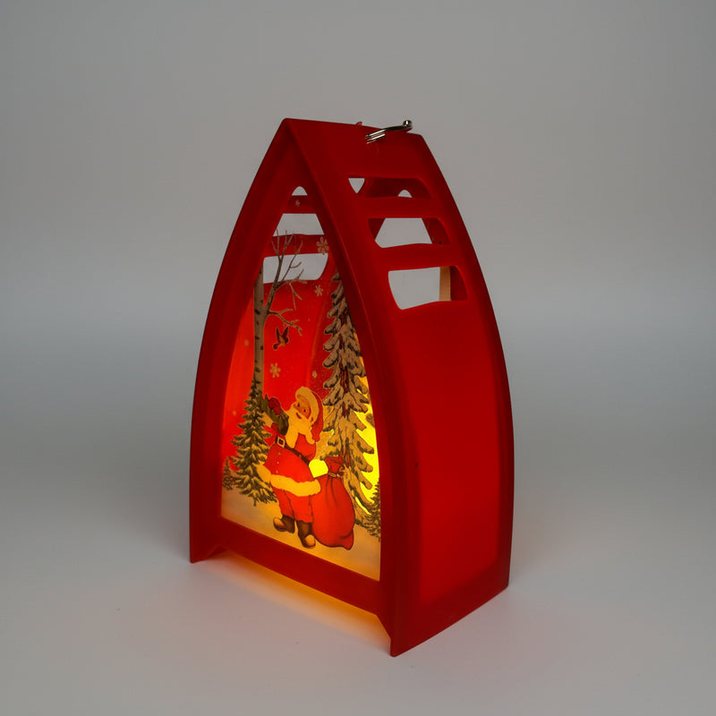Santa Tringle Shaped Lantern LED Light For Decoration - For Indoor Use - Project M Shop