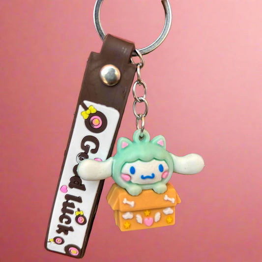 Cinnamoroll Keychain PVC Rubber with Strap - Cute and Functional Accessory - Project M Shop