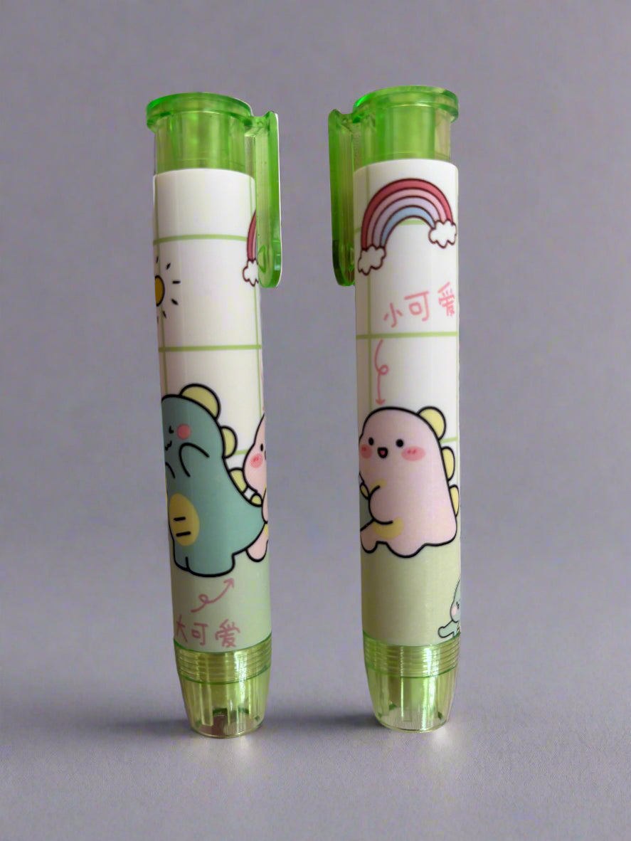 Cute dino style pen eraser - combo of 2 - Project M Shop