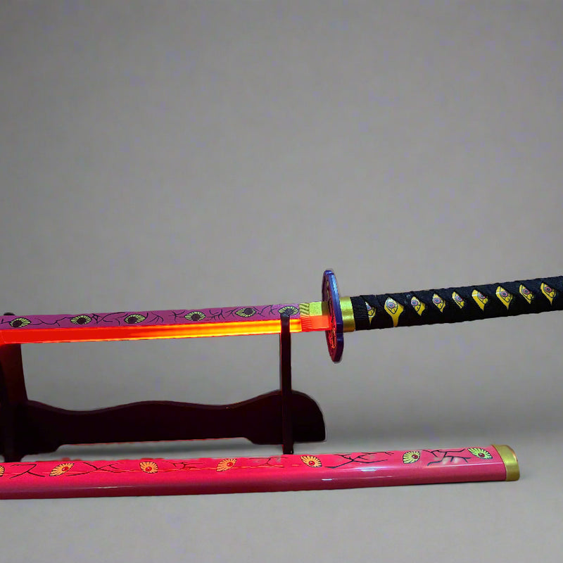 Demon Slayer Katana Replica - Kokushibo LED Samurai Sword Collectible for Fans - Project M Shop