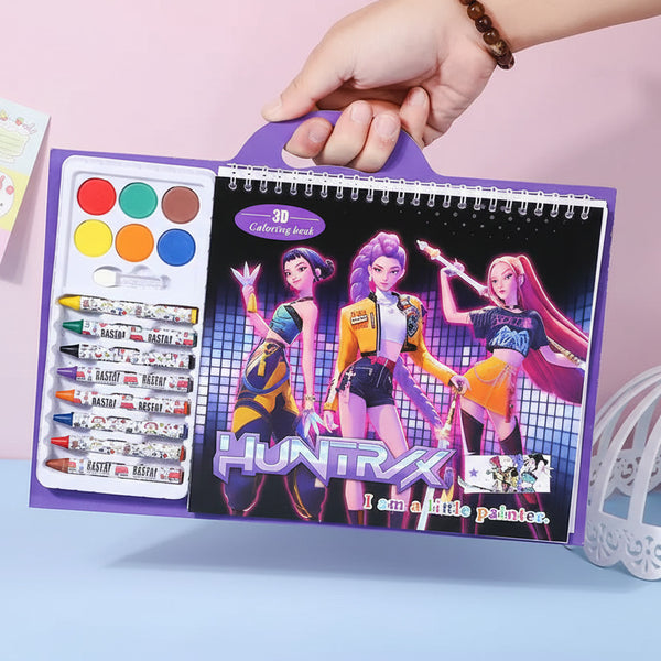 K-Pop Demon Hunter Huntrx Coloring, Drawing and Doodle Book - Project M Shop