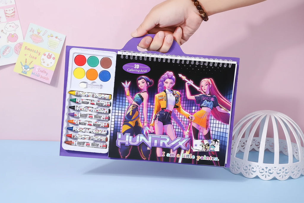 K-Pop Demon Hunter Huntrx Coloring, Drawing and Doodle Book - Project M Shop