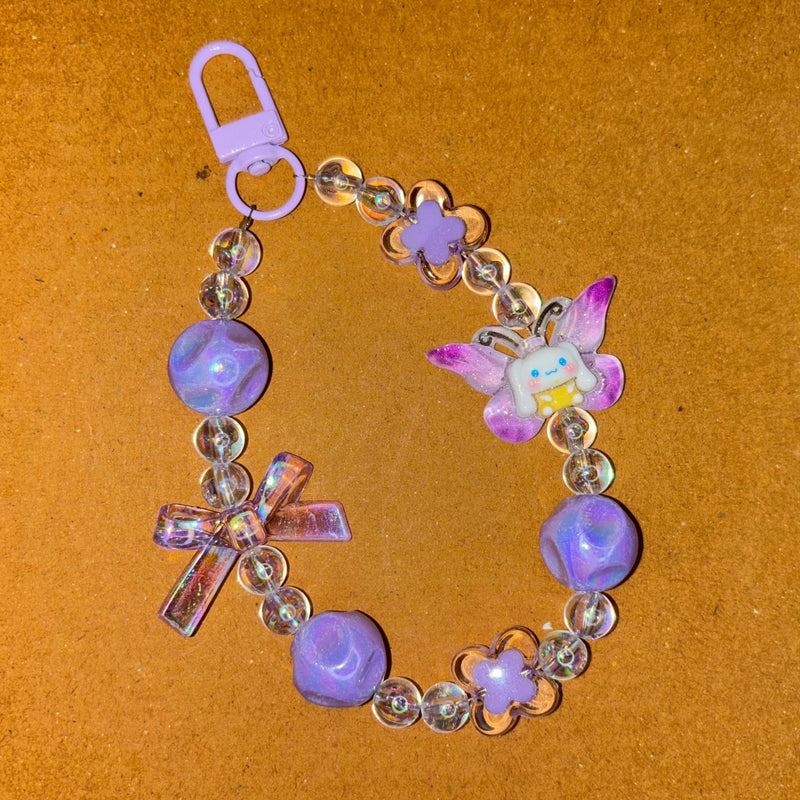 Blue Po-chaccoo wing Beads Phone/Bag Charm - Project M Shop