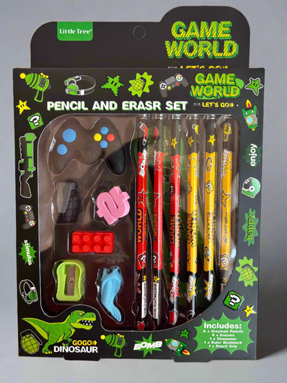 Game world stationery set of 13 pieces - Project M Shop