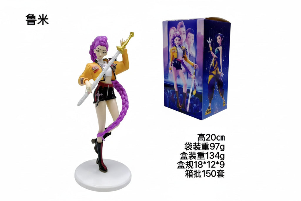 K-Pop Demon Hunter Huntrx Beautiful Hand-made PVC Collectable Models For Desktop & Decoration - Project M Shop