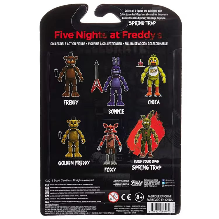 Five Nights at Freddy's Toy Freddy - 5" Interlocking Figure with Jump Care and Glow in the Dark Eyes
